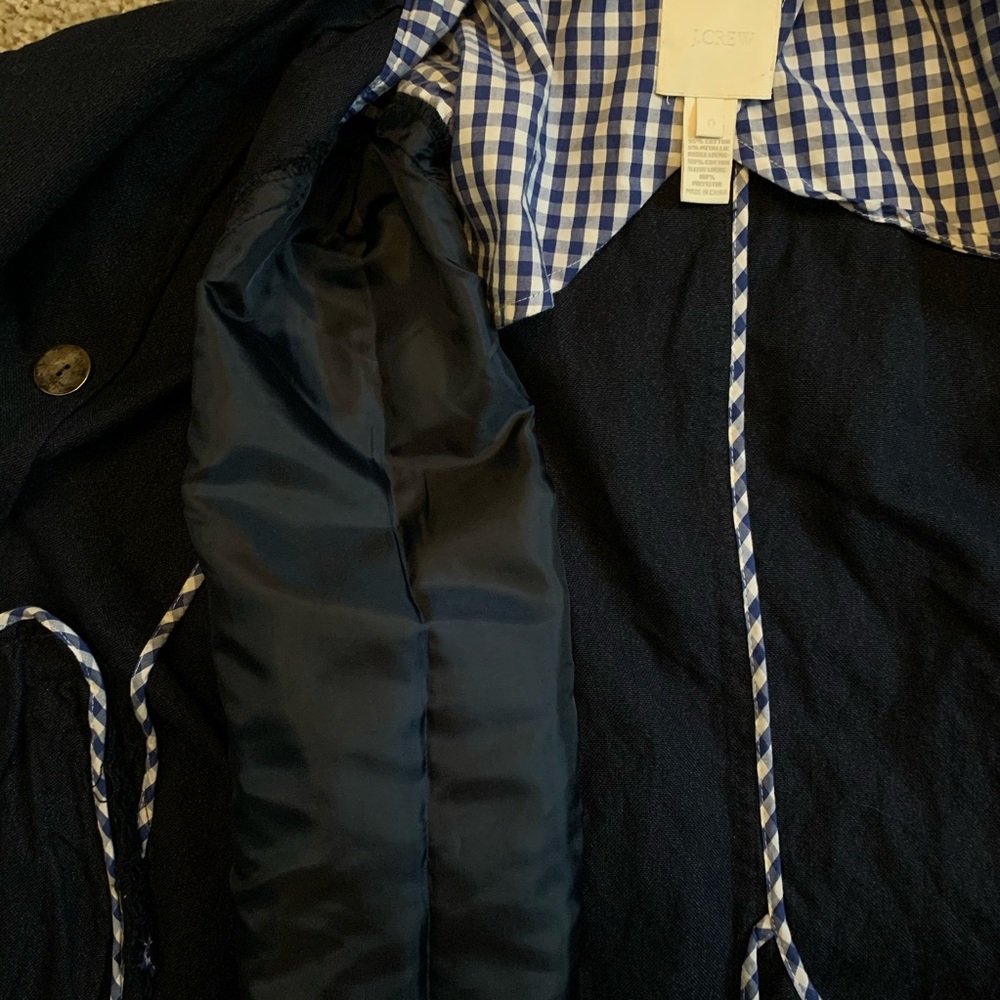 DONATING 2/4: Blue J. Crew Peacoat - Blue Jacket - Picture 6 of 6